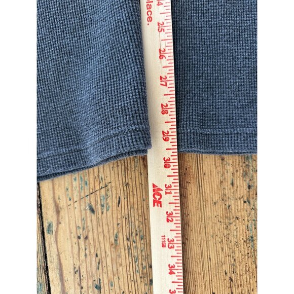 Spurt Mens Waffle Knit Long Sleeve Raglan Shirt 2XL Cotton Gray/Light Gray - Picture 7 of 7